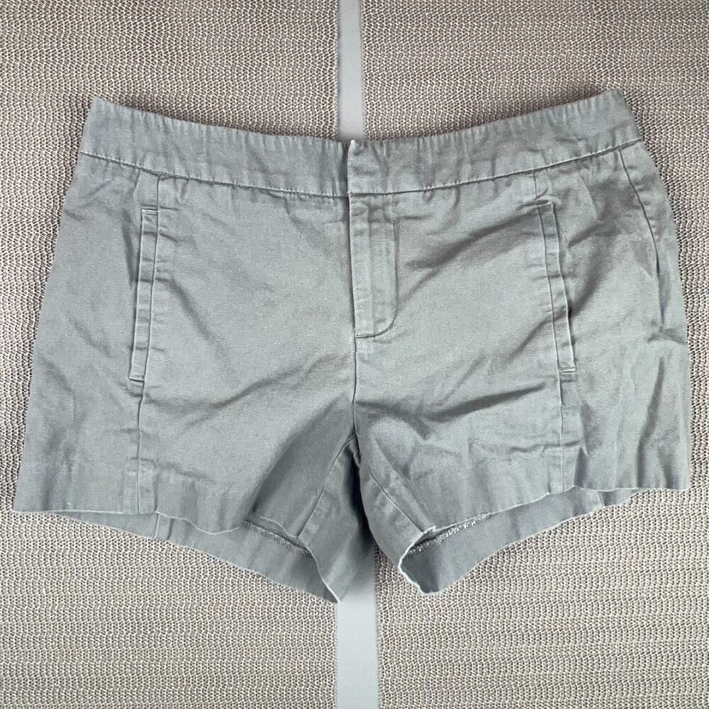 Gap Gray Cotton Chino Shorts Women’s Size 0 Casual Summer Classic